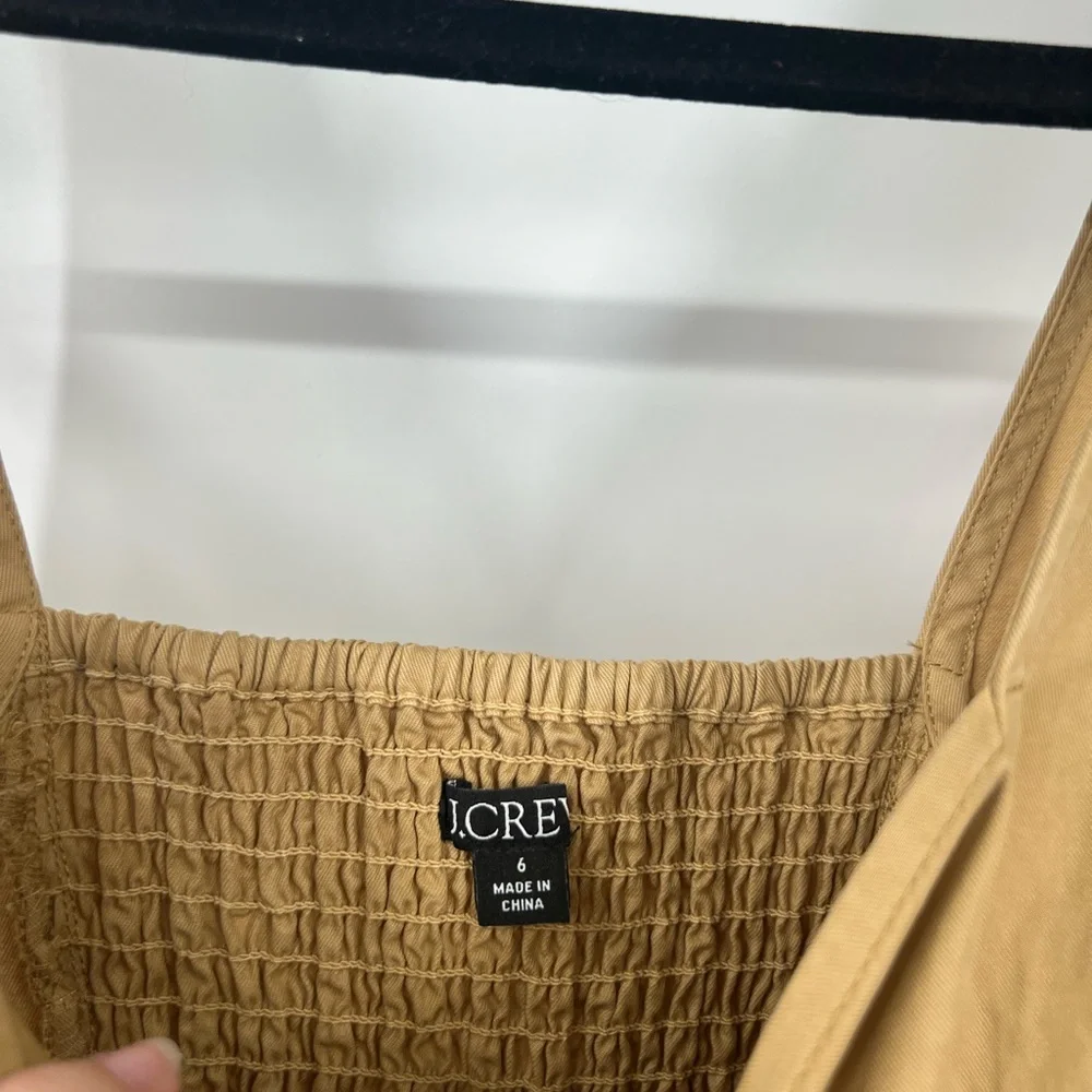 J. Crew Pleated A-Line Chino Dress Sleeveless